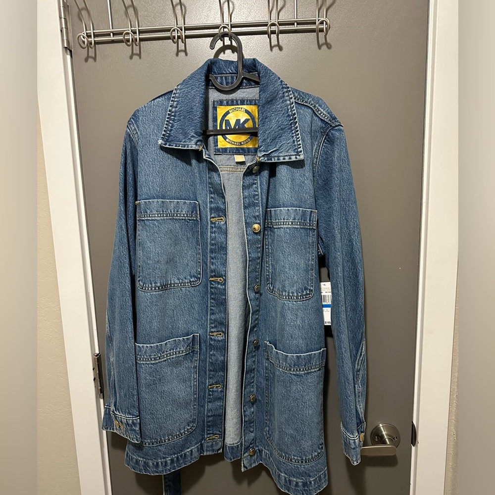 NWT Michael Kors oversized jean jacket